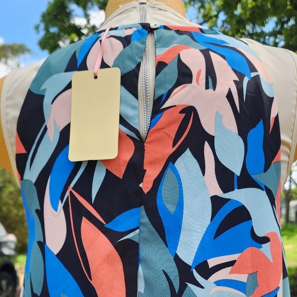 Multicolor Sleeveless Maxi Dress - Picture 3 of 4